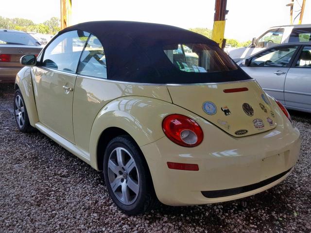 3VWRF31Y96M322943 - 2006 VOLKSWAGEN NEW BEETLE ყვითელი ფოტო 3