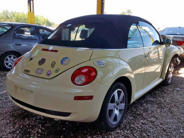 3VWRF31Y96M322943 - 2006 VOLKSWAGEN NEW BEETLE ყვითელი ფოტო 4