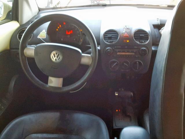 3VWRF31Y96M322943 - 2006 VOLKSWAGEN NEW BEETLE ყვითელი ფოტო 9