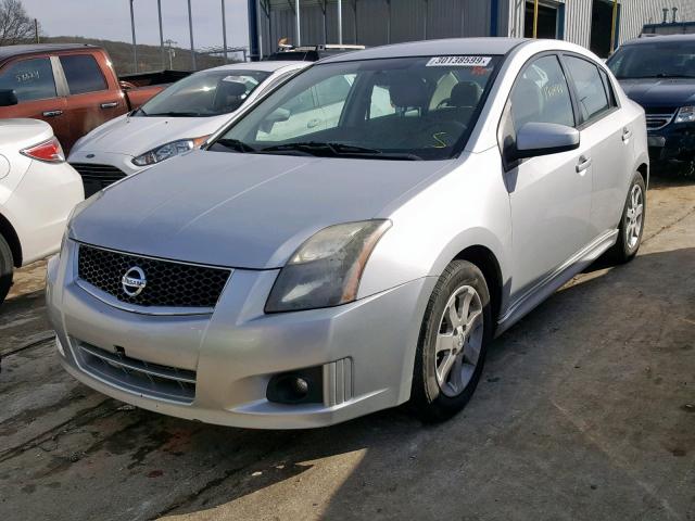 3N1AB6AP4CL616193 - 2012 NISSAN SENTRA 2.0 SILVER photo 2