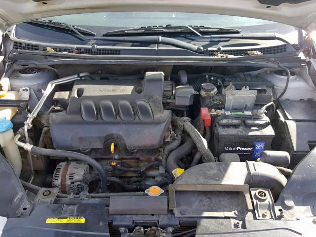 3N1AB6AP4CL616193 - 2012 NISSAN SENTRA 2.0 SILVER photo 7