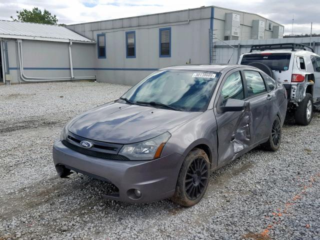 1FAHP3GN6BW108419 - 2011 FORD FOCUS SES GRAY photo 2