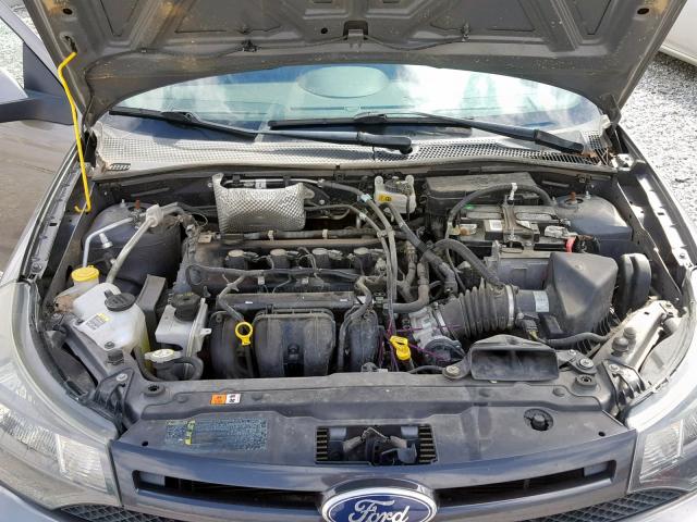 1FAHP3GN6BW108419 - 2011 FORD FOCUS SES GRAY photo 7