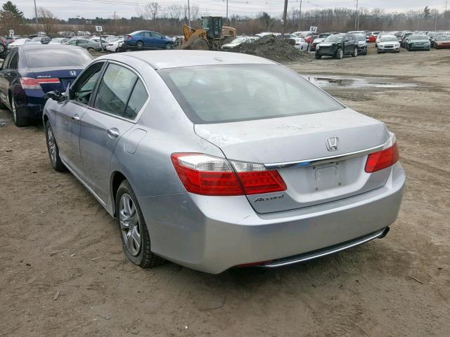 1HGCR2F8XDA055262 - 2013 HONDA ACCORD EXL SILVER photo 3