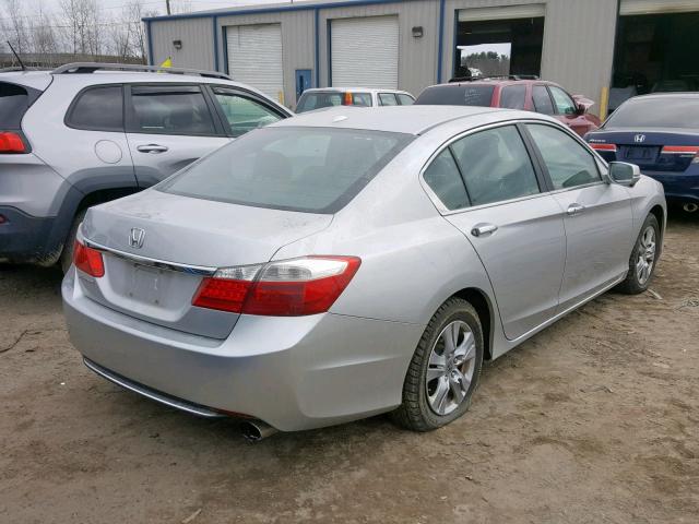 1HGCR2F8XDA055262 - 2013 HONDA ACCORD EXL SILVER photo 4