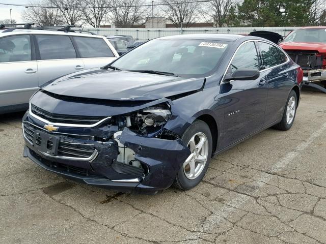 1G1ZB5ST8HF107577 - 2017 CHEVROLET MALIBU LS BLUE photo 2
