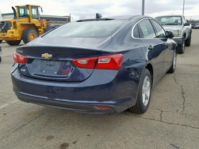 1G1ZB5ST8HF107577 - 2017 CHEVROLET MALIBU LS BLUE photo 4