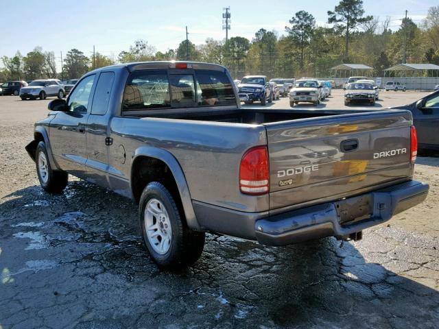 1D7HL32N33S366795 - 2003 DODGE DAKOTA SPO GRAY photo 3