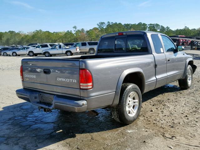 1D7HL32N33S366795 - 2003 DODGE DAKOTA SPO GRAY photo 4