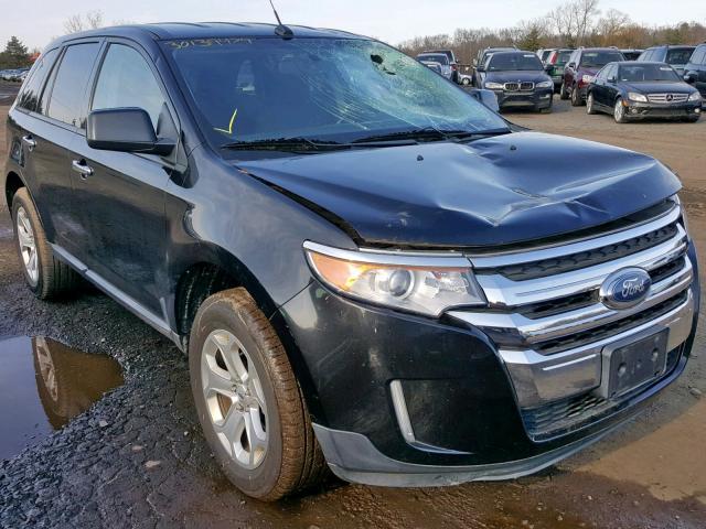 2FMDK4JC6BBA77044 - 2011 FORD EDGE SEL BLACK photo 1