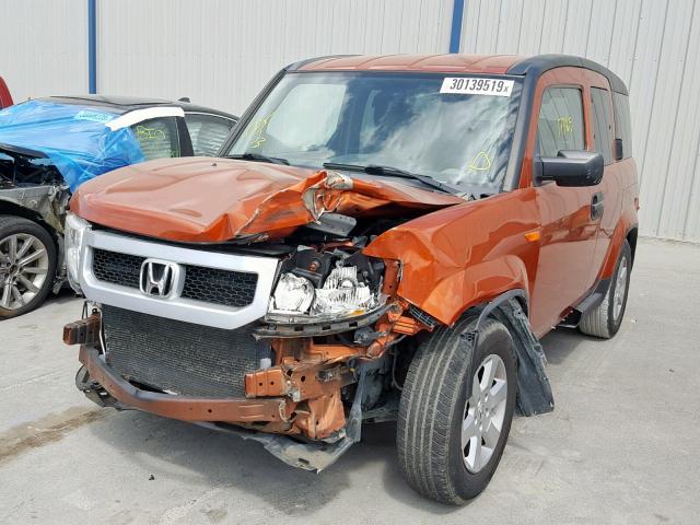 5J6YH2H78AL002064 - 2010 HONDA ELEMENT EX RED photo 2