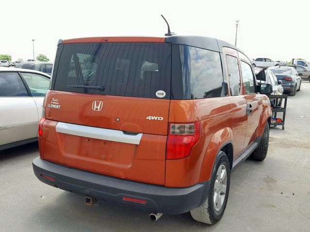 5J6YH2H78AL002064 - 2010 HONDA ELEMENT EX RED photo 4