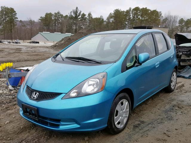 JHMGE8H38DC055974 - 2013 HONDA FIT BLUE photo 2