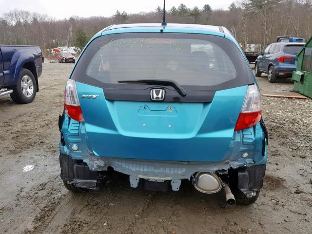 JHMGE8H38DC055974 - 2013 HONDA FIT BLUE photo 9