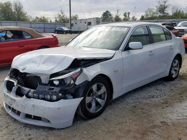 WBANE53556CK83401 - 2006 BMW 525 I WHITE photo 2