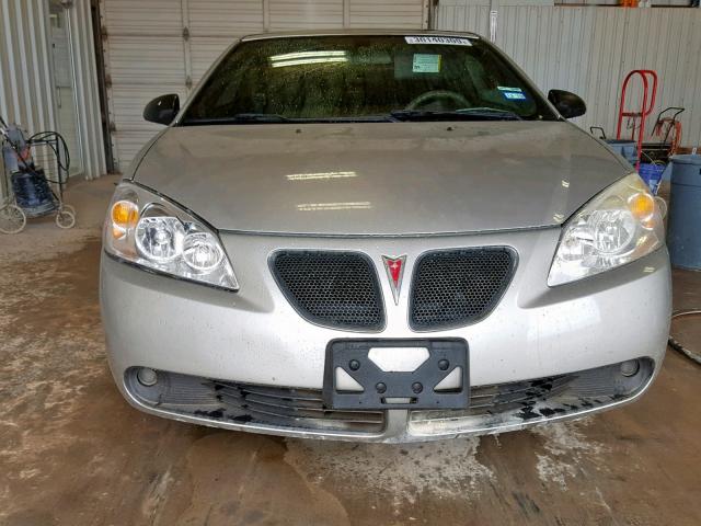 1G2ZH358264284947 - 2006 PONTIAC G6 GT SILVER photo 9