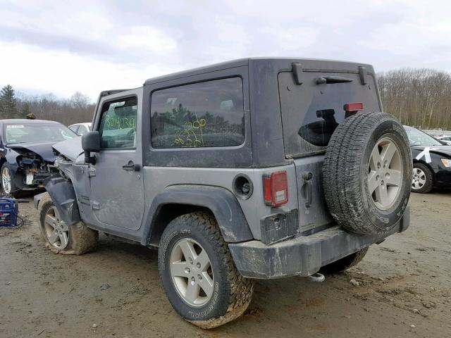 1C4AJWAG1FL738848 - 2015 JEEP WRANGLER S GRAY photo 3