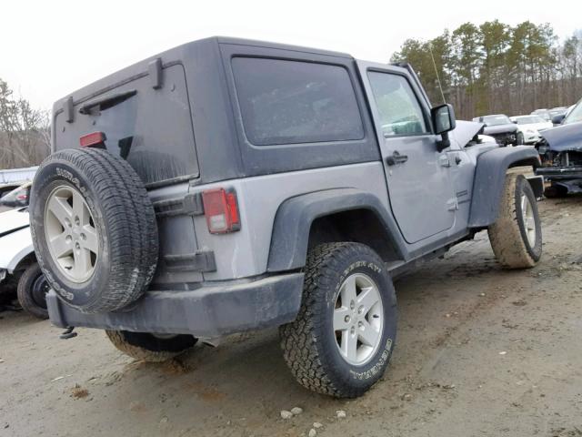 1C4AJWAG1FL738848 - 2015 JEEP WRANGLER S GRAY photo 4