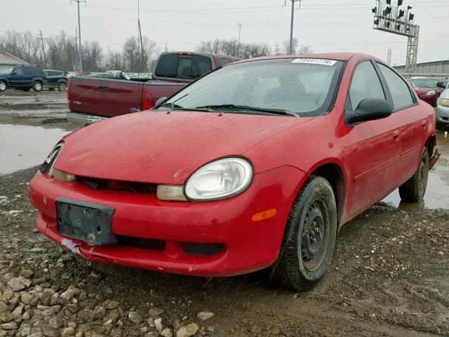 1B3ES46C9YD658723 - 2000 DODGE NEON BASE RED photo 2