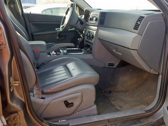 1J8GR48K57C616506 - 2007 JEEP GRAND CHER GRAY photo 5