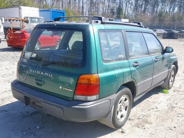 JF1SF6359XH723686 - 1999 SUBARU FORESTER L GREEN photo 4