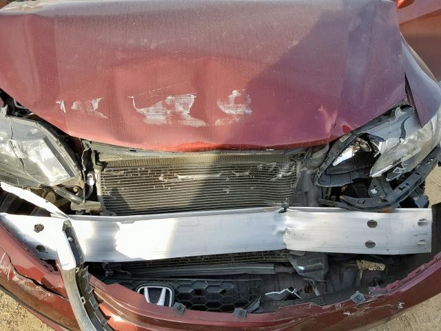 19XFB2F94EE077765 - 2014 HONDA CIVIC EXL MAROON photo 7