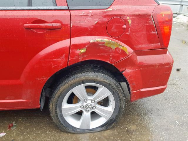 1C3CDWDAXCD531859 - 2012 DODGE CALIBER SX RED photo 9