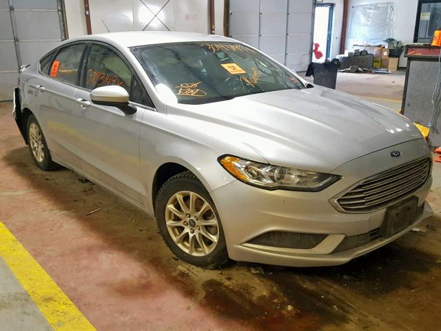 3FA6P0G7XHR136002 - 2017 FORD FUSION S SILVER photo 1