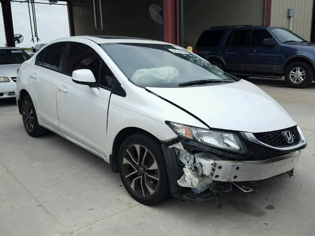 19XFB2F98DE028387 - 2013 HONDA CIVIC EXL WHITE photo 1