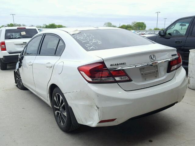 19XFB2F98DE028387 - 2013 HONDA CIVIC EXL WHITE photo 3