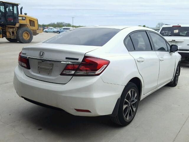 19XFB2F98DE028387 - 2013 HONDA CIVIC EXL WHITE photo 4