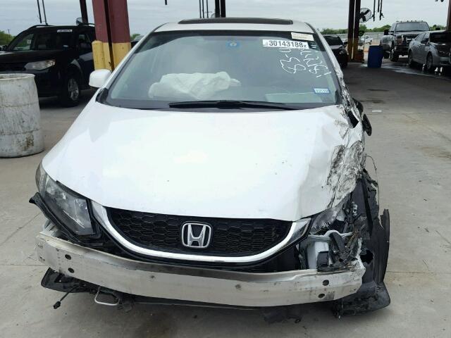 19XFB2F98DE028387 - 2013 HONDA CIVIC EXL WHITE photo 9