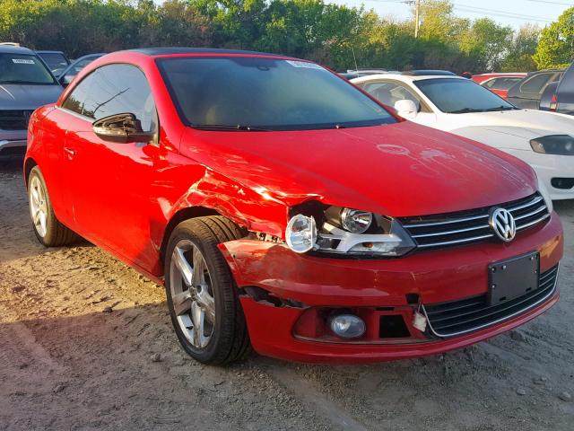 WVWFW7AHXCV012993 - 2012 VOLKSWAGEN EOS LUX Червоний фото 1