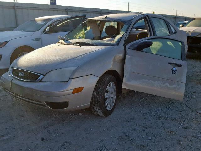 1FAFP34N87W227933 - 2007 FORD FOCUS ZX4 BEIGE photo 2