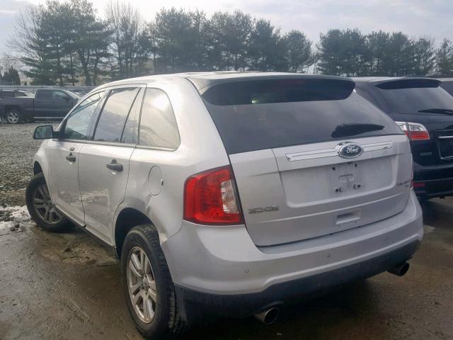 2FMDK3GC0DBA51141 - 2013 FORD EDGE SE SILVER photo 3