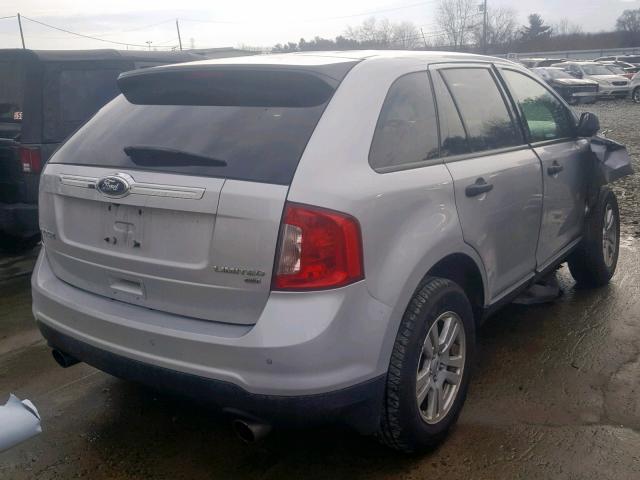 2FMDK3GC0DBA51141 - 2013 FORD EDGE SE SILVER photo 4