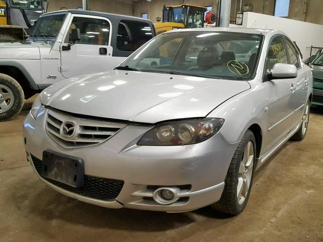 JM1BK323061540883 - 2006 MAZDA 3 S SILVER photo 2