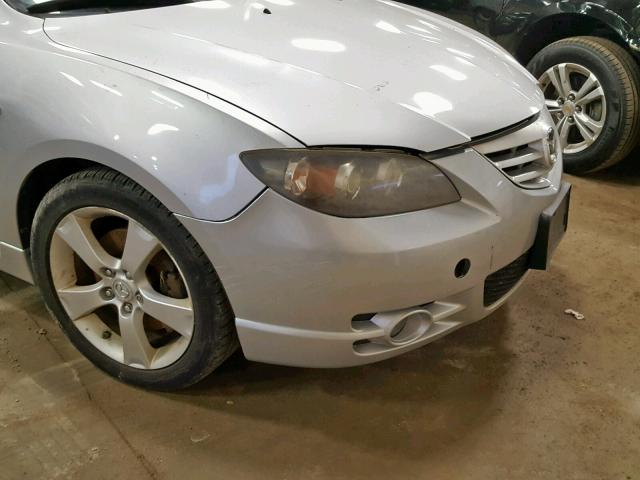 JM1BK323061540883 - 2006 MAZDA 3 S SILVER photo 9