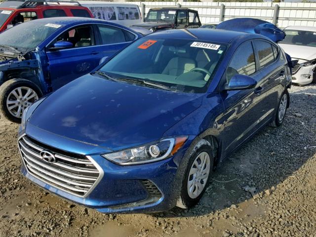 5NPD74LF1JH350844 - 2018 HYUNDAI ELANTRA SE BLUE photo 2