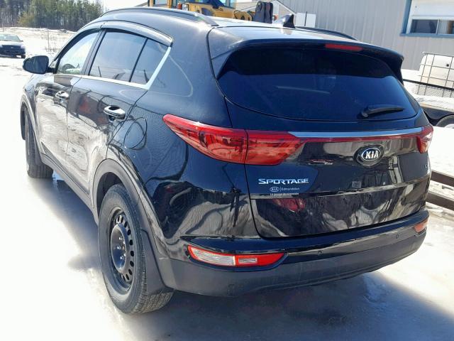 KNDPNCAC4J7442508 - 2018 KIA SPORTAGE E BLACK photo 3