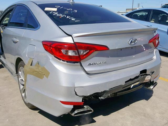 5NPE34AF7FH023021 - 2015 HYUNDAI SONATA SPO SILVER photo 9