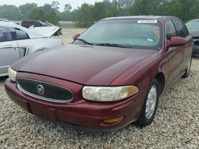 1G4HR54K9YU209724 - 2000 BUICK LESABRE LI MAROON photo 2