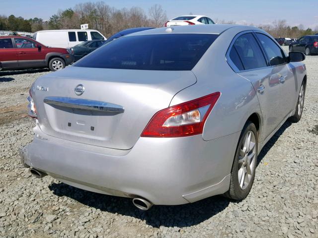 1N4AA5AP7BC856137 - 2011 NISSAN MAXIMA S SILVER photo 4