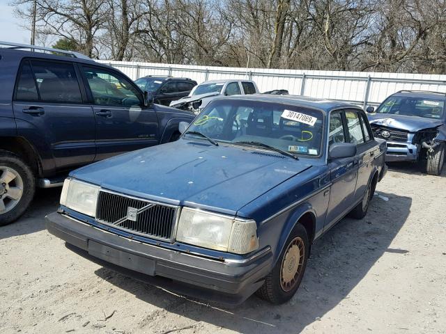 YV1AA8843M1444412 - 1991 VOLVO 240 BLUE photo 2