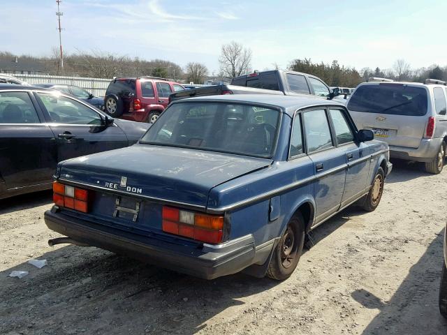 YV1AA8843M1444412 - 1991 VOLVO 240 BLUE photo 4