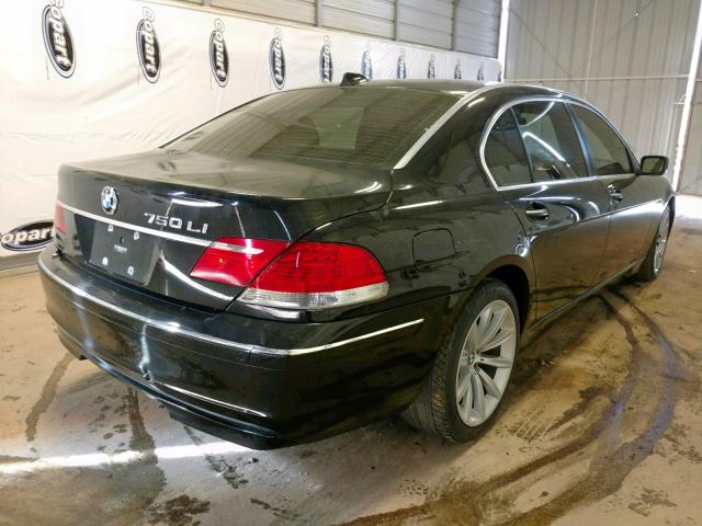 WBAHN83556DT36946 - 2006 BMW 750 LI BLACK photo 4