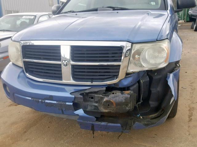 1D8HB48P17F545557 - 2007 DODGE DURANGO SL BLUE photo 9