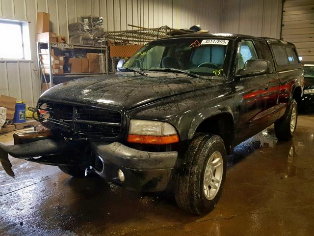 1D7HG32X73S132701 - 2003 DODGE DAKOTA SPO BLACK photo 2