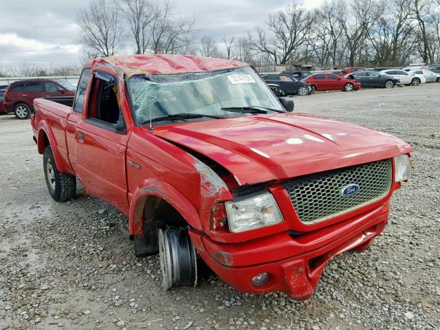 1FTYR14U92TA50229 - 2002 FORD RANGER SUP RED photo 1