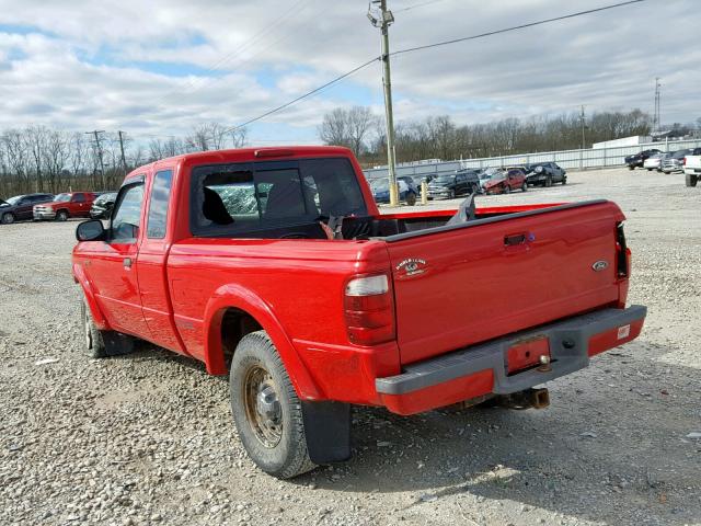 1FTYR14U92TA50229 - 2002 FORD RANGER SUP RED photo 3